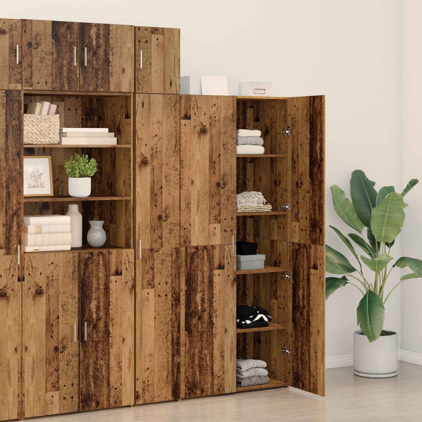 Highboard Old Wood 80 x 42 x 185 cm