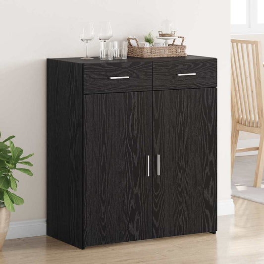 Storage Cabinet Black Oak 80 x 42.5 x 93 cm