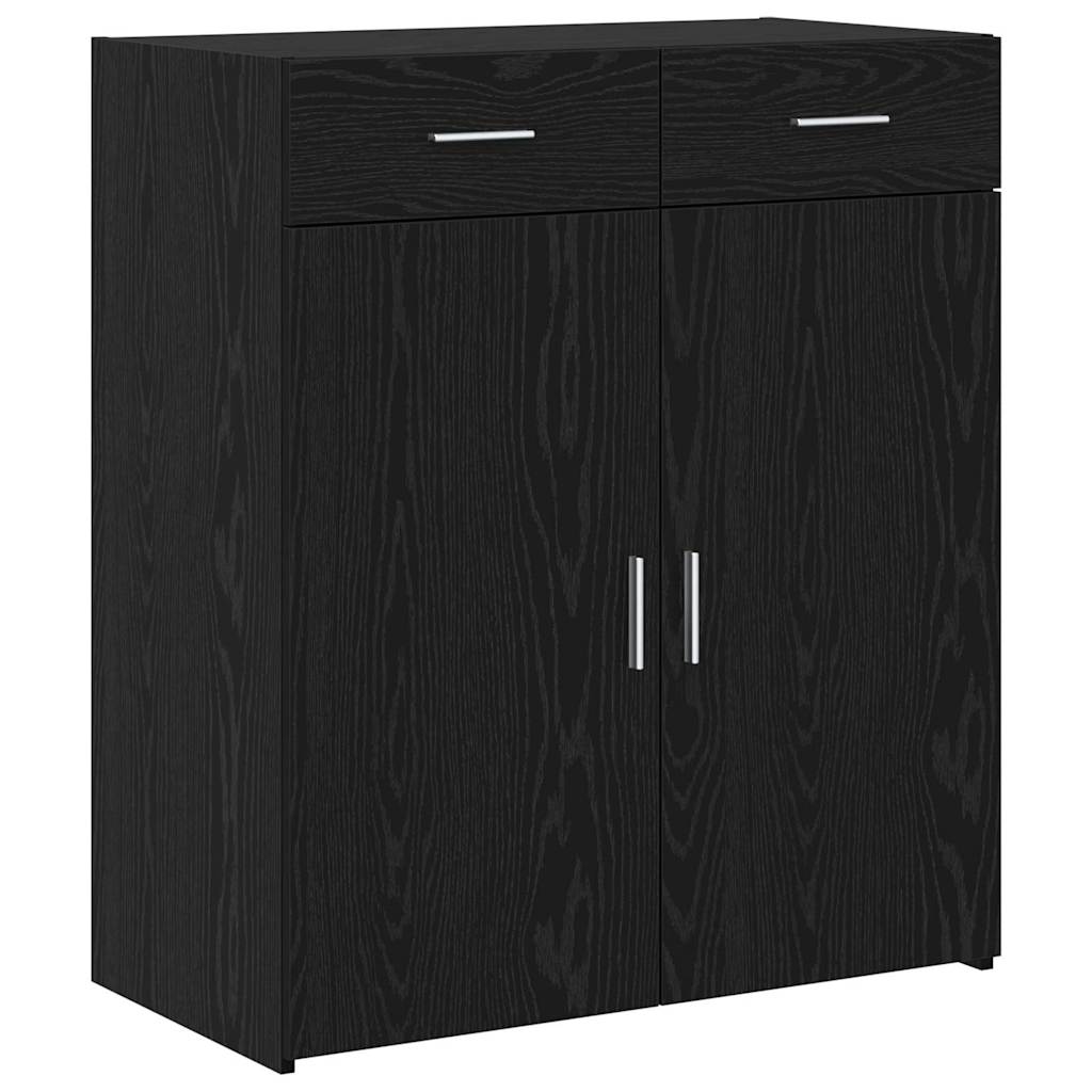 Storage Cabinet Black Oak 80 x 42.5 x 93 cm