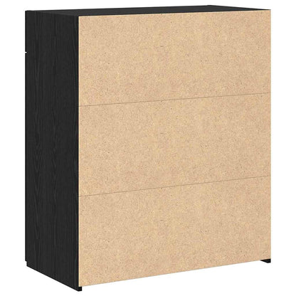 Storage Cabinet Black Oak 80 x 42.5 x 93 cm