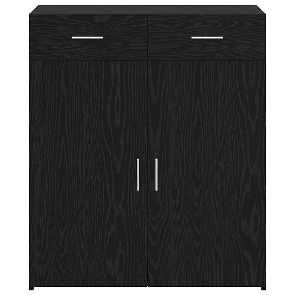 Storage Cabinet Black Oak 80 x 42.5 x 93 cm