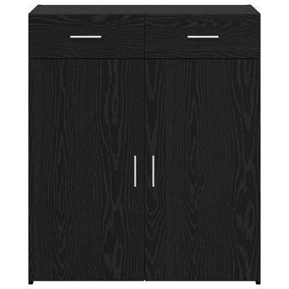 Storage Cabinet Black Oak 80 x 42.5 x 93 cm
