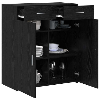 Storage Cabinet Black Oak 80 x 42.5 x 93 cm