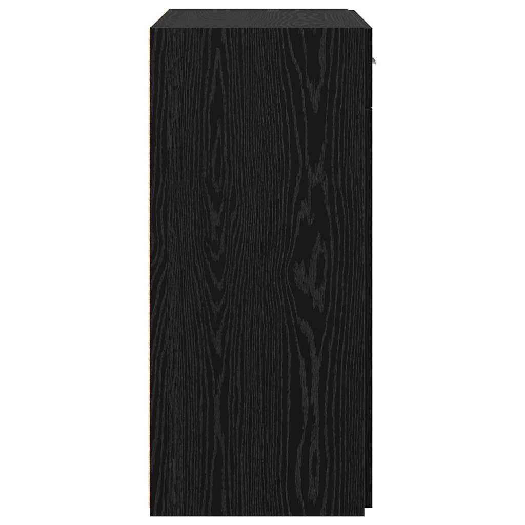 Storage Cabinet Black Oak 80 x 42.5 x 93 cm