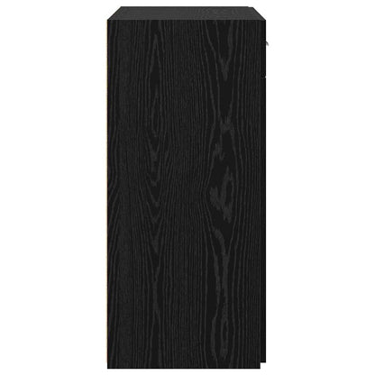 Storage Cabinet Black Oak 80 x 42.5 x 93 cm