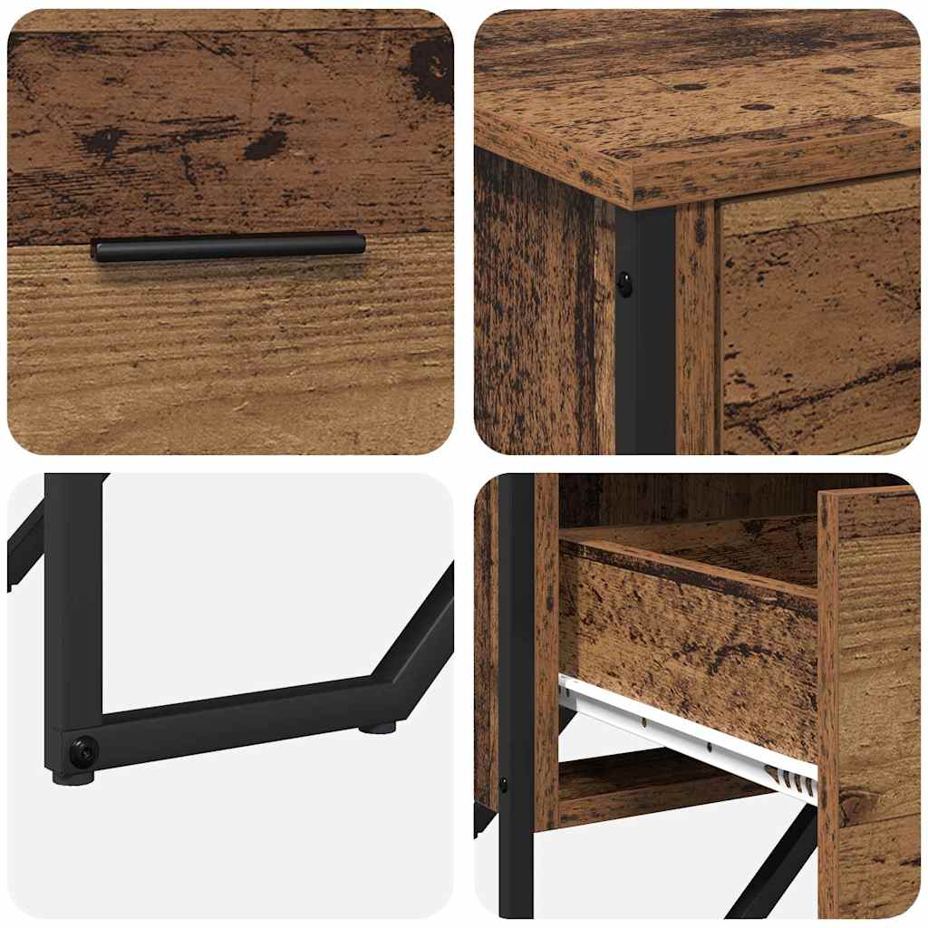Chest of Drawers 6-Drawer Old Wood 91 x 35.5 x 74.5 cm
