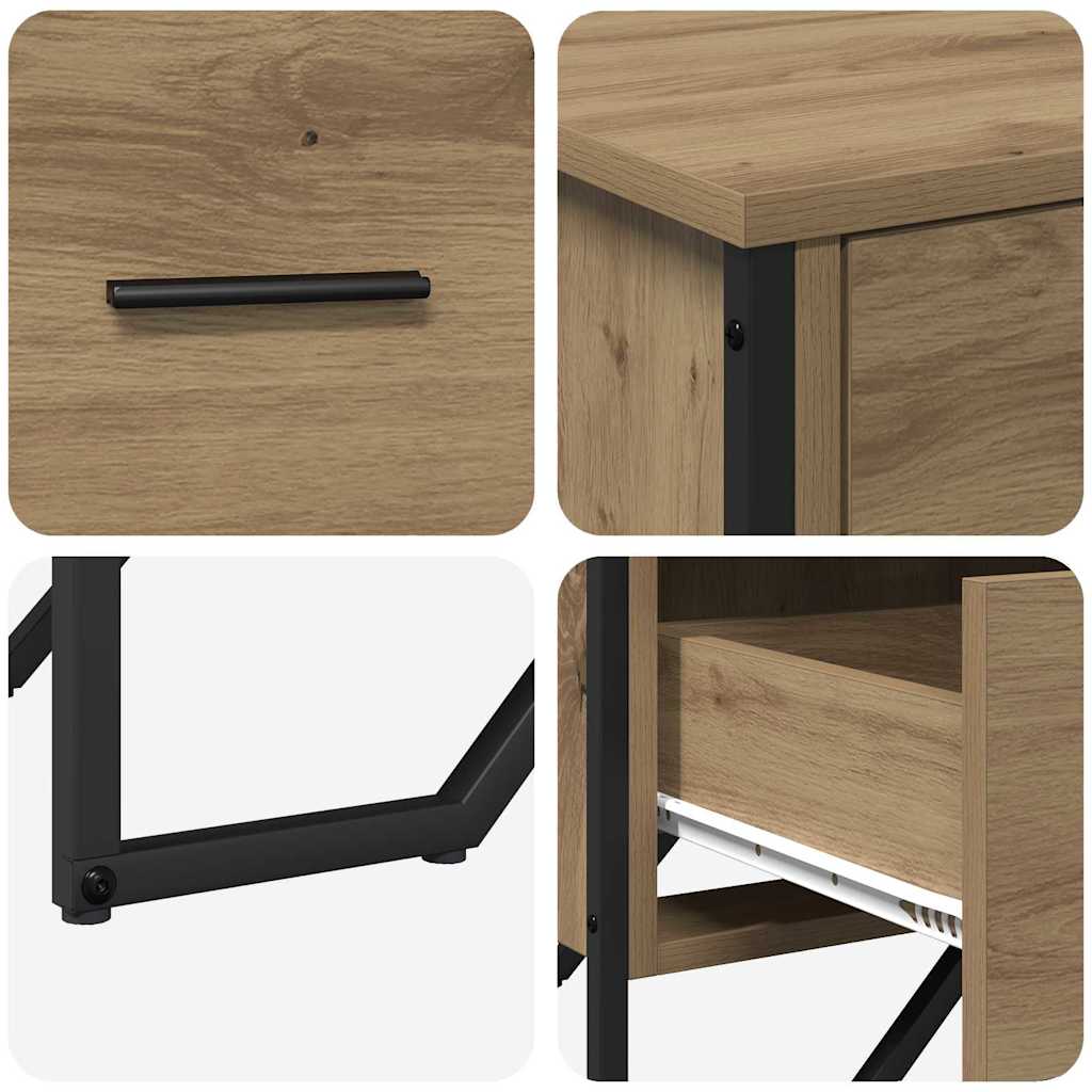 Chest of Drawers 6-Drawer Artisan Oak 91 x 35.5 x 74.5 cm