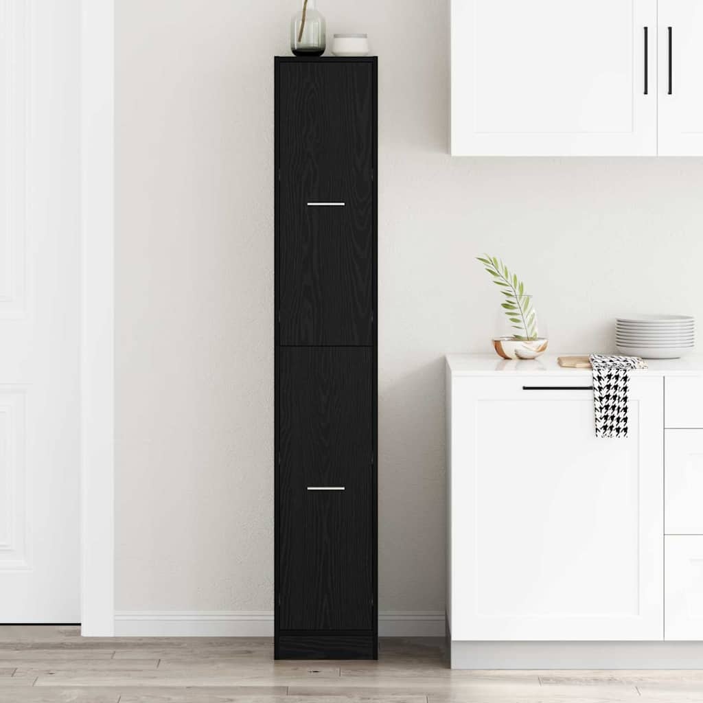 Apothecary Cabinet Pattern Pattern 30 x 41 x 174.5 cm Black Oak