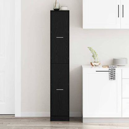 Apothecary Cabinet Pattern Pattern 30 x 41 x 174.5 cm Black Oak