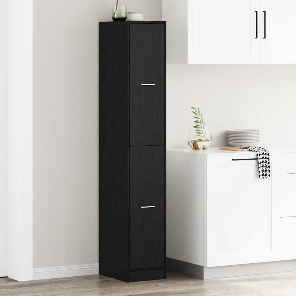 Apothecary Cabinet Pattern Pattern 30 x 41 x 174.5 cm Black Oak