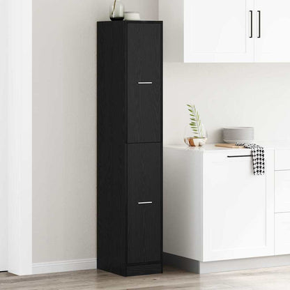 Apothecary Cabinet Pattern Pattern 30 x 41 x 174.5 cm Black Oak
