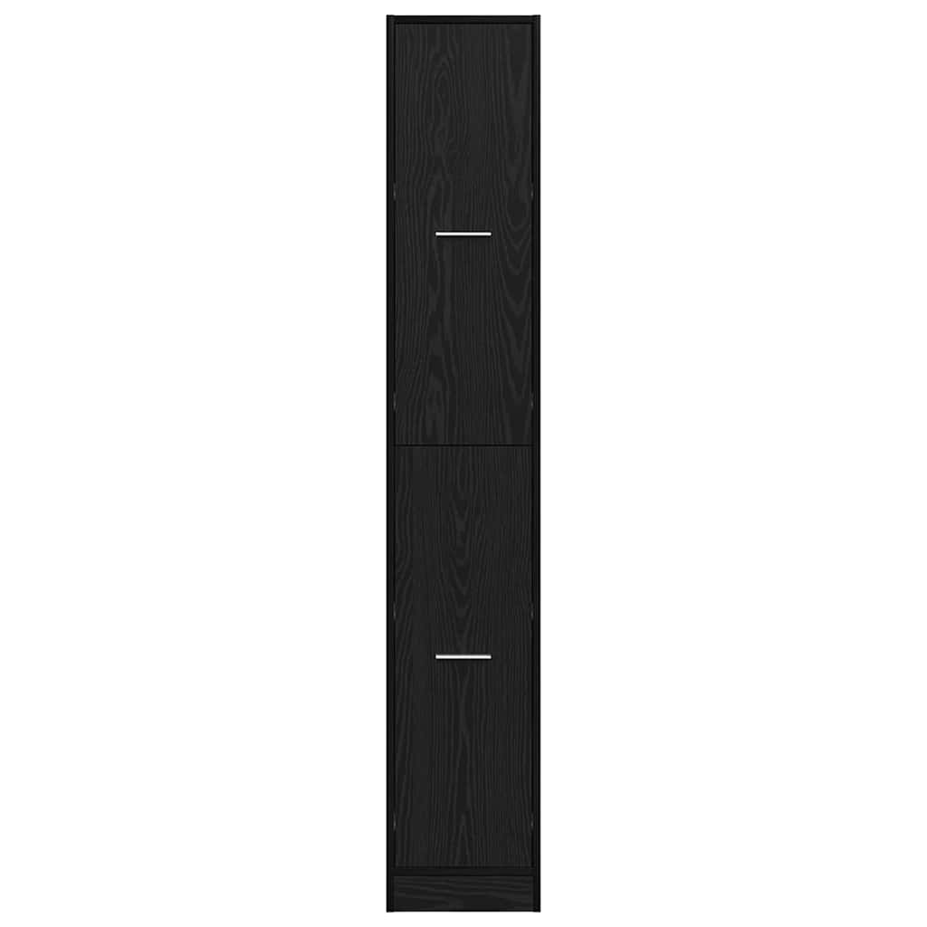 Apothecary Cabinet Pattern Pattern 30 x 41 x 174.5 cm Black Oak
