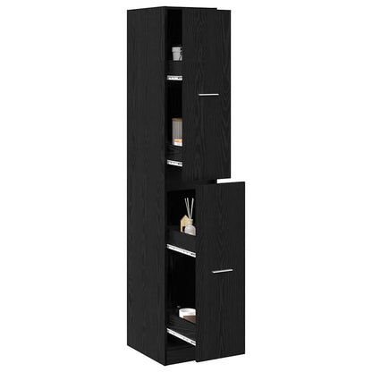 Apothecary Cabinet Pattern Pattern 30 x 41 x 174.5 cm Black Oak