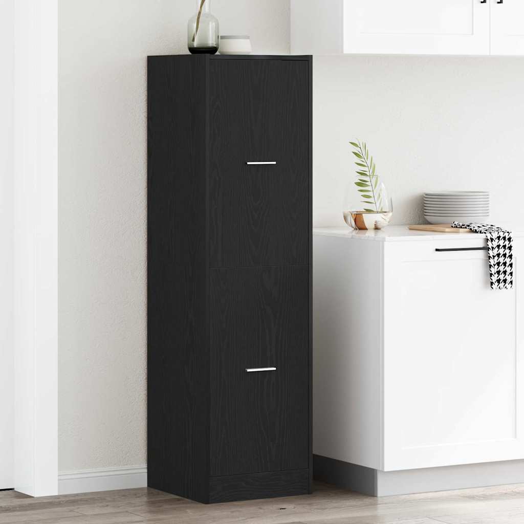 Apothecary Cabinet Pattern Pattern 40 x 41 x 144.5 cm Black Oak