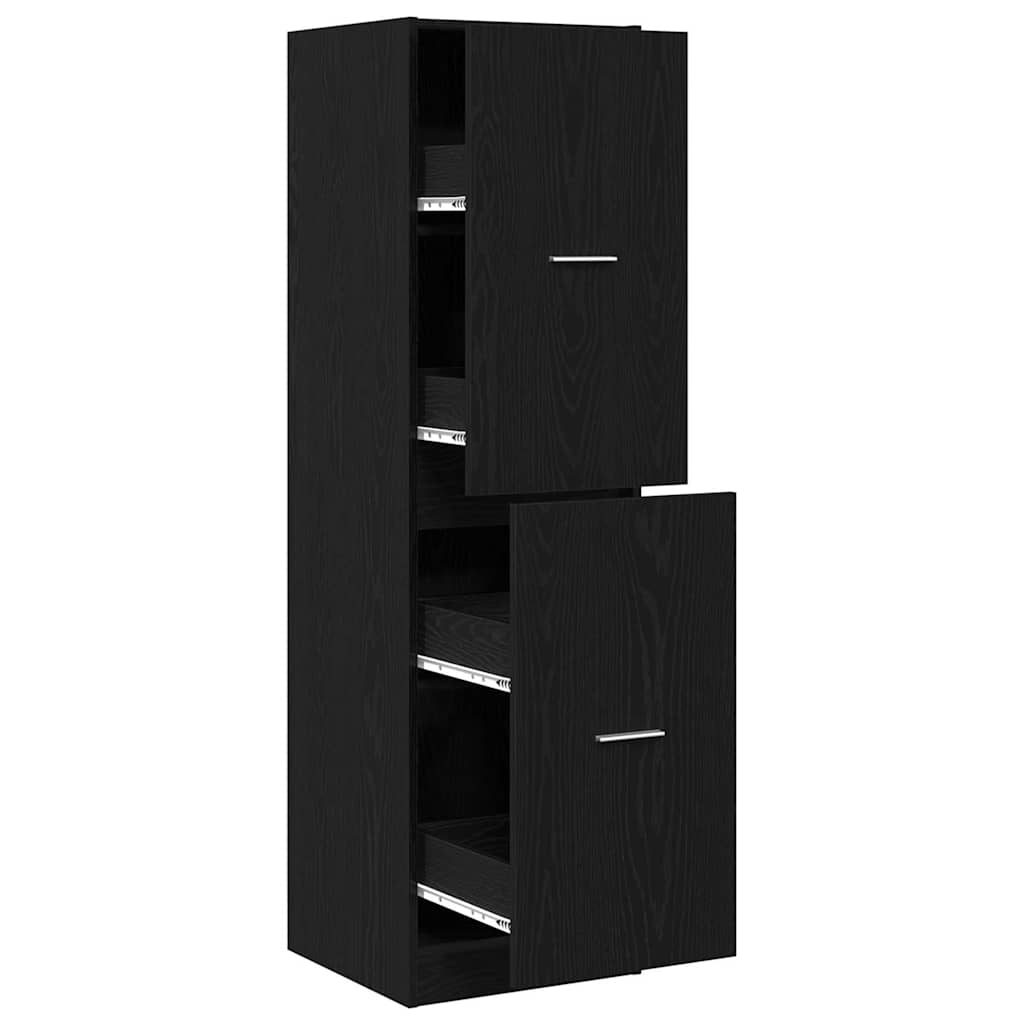 Apothecary Cabinet Pattern Pattern 40 x 41 x 144.5 cm Black Oak