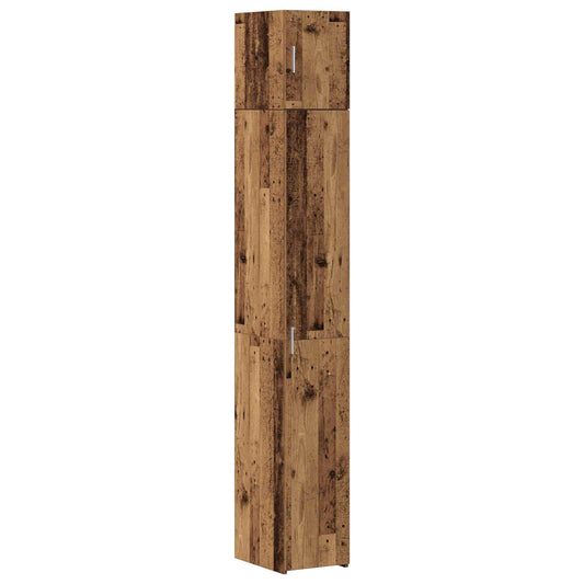 2-piece Storage Cabinet with Shelves 2 pcs Old Wood