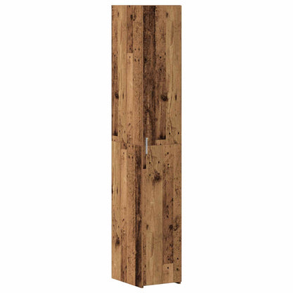 2-piece Storage Cabinet with Shelves 2 pcs Old Wood