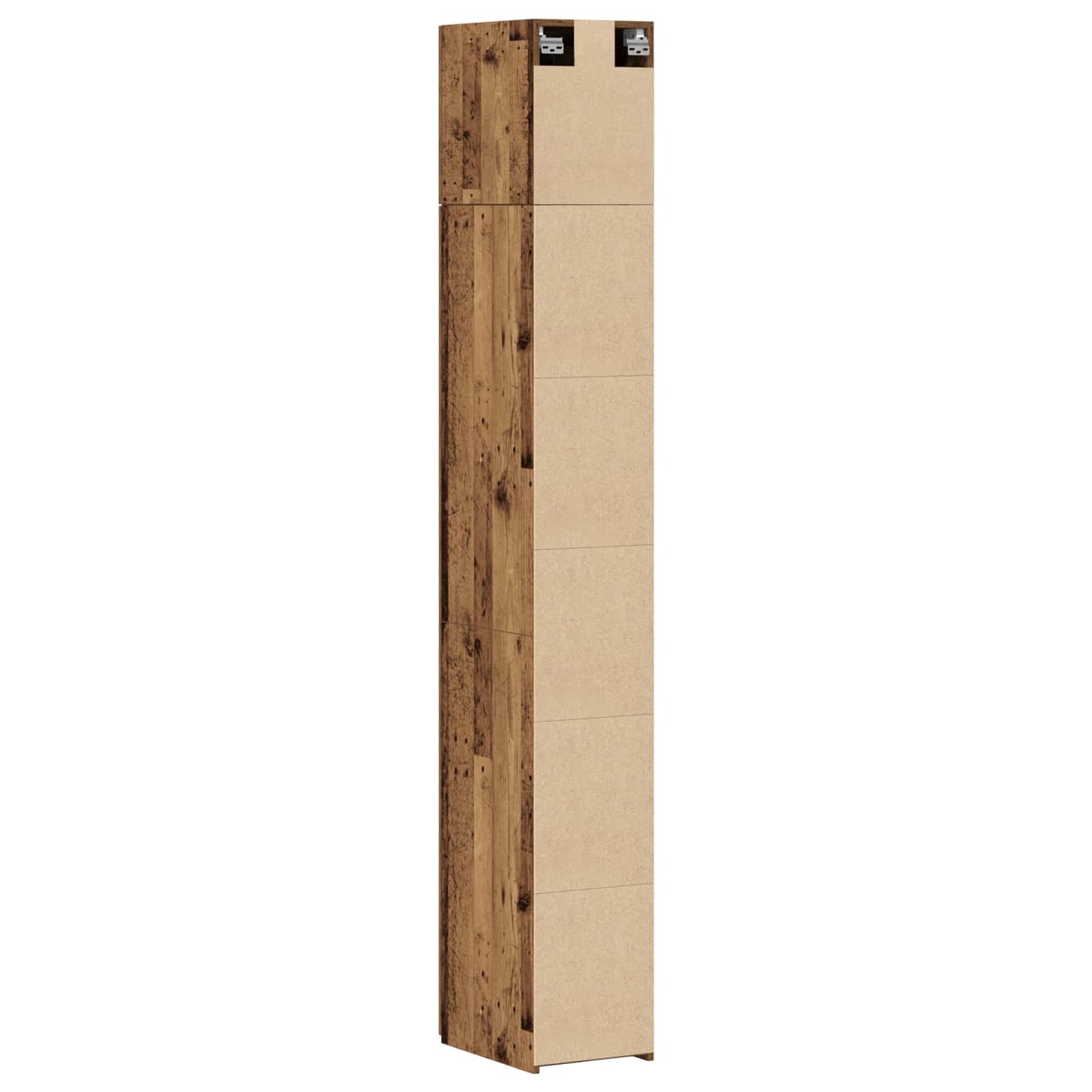 2-piece Storage Cabinet with Shelves 2 pcs Old Wood