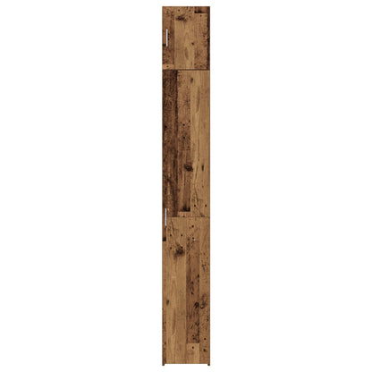 2-piece Storage Cabinet with Shelves 2 pcs Old Wood