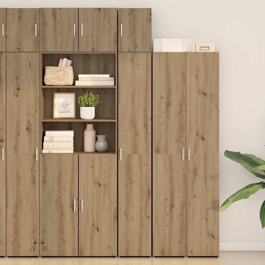 2-piece Storage Cabinet with Shelves 2 pcs Artisan Oak