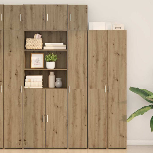 2-piece Storage Cabinet with Shelves 2 pcs Artisan Oak