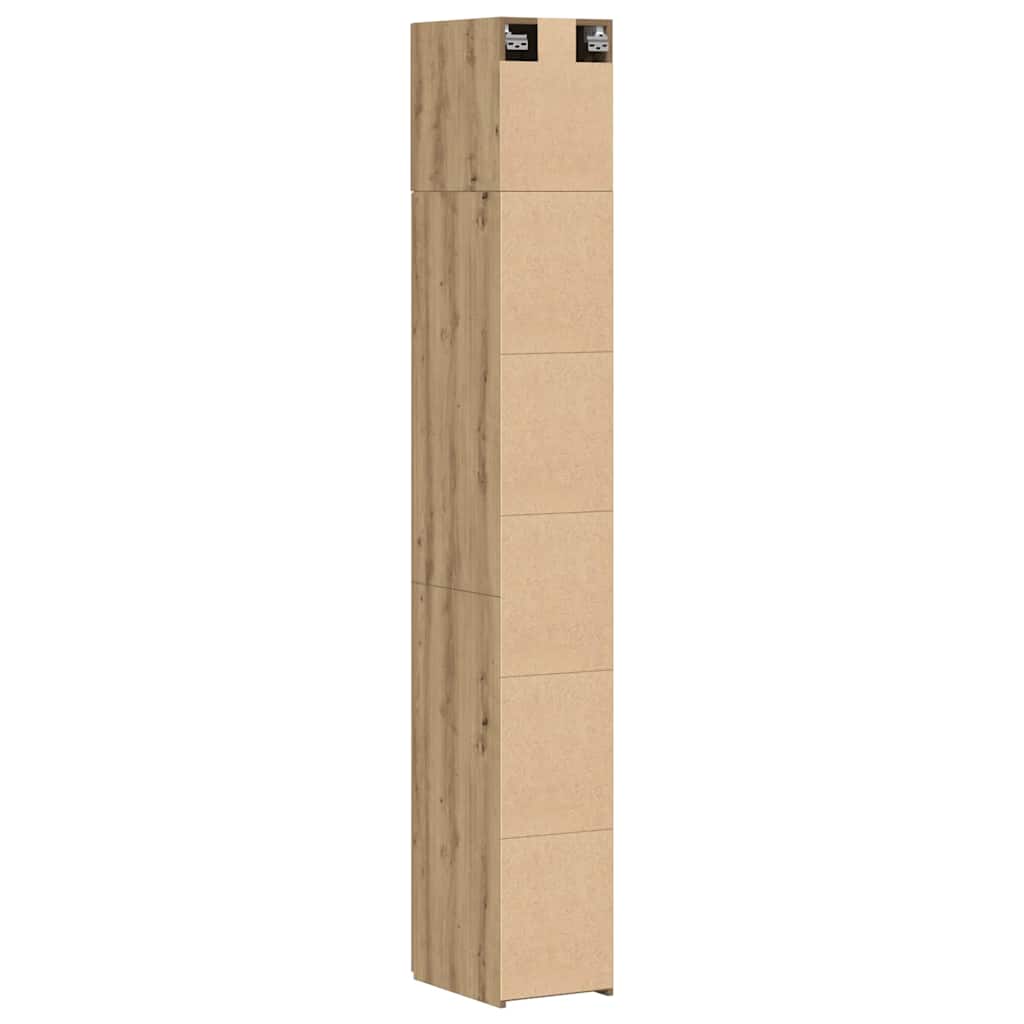 2-piece Storage Cabinet with Shelves 2 pcs Artisan Oak