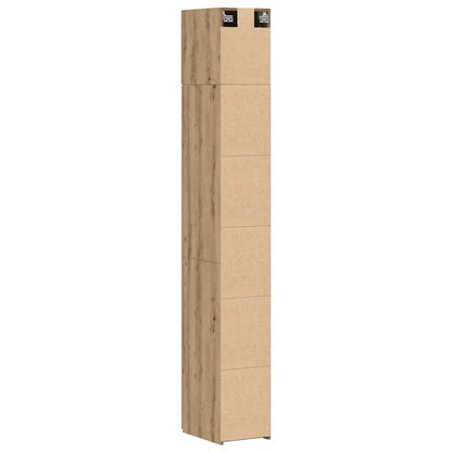 2-piece Storage Cabinet with Shelves 2 pcs Artisan Oak