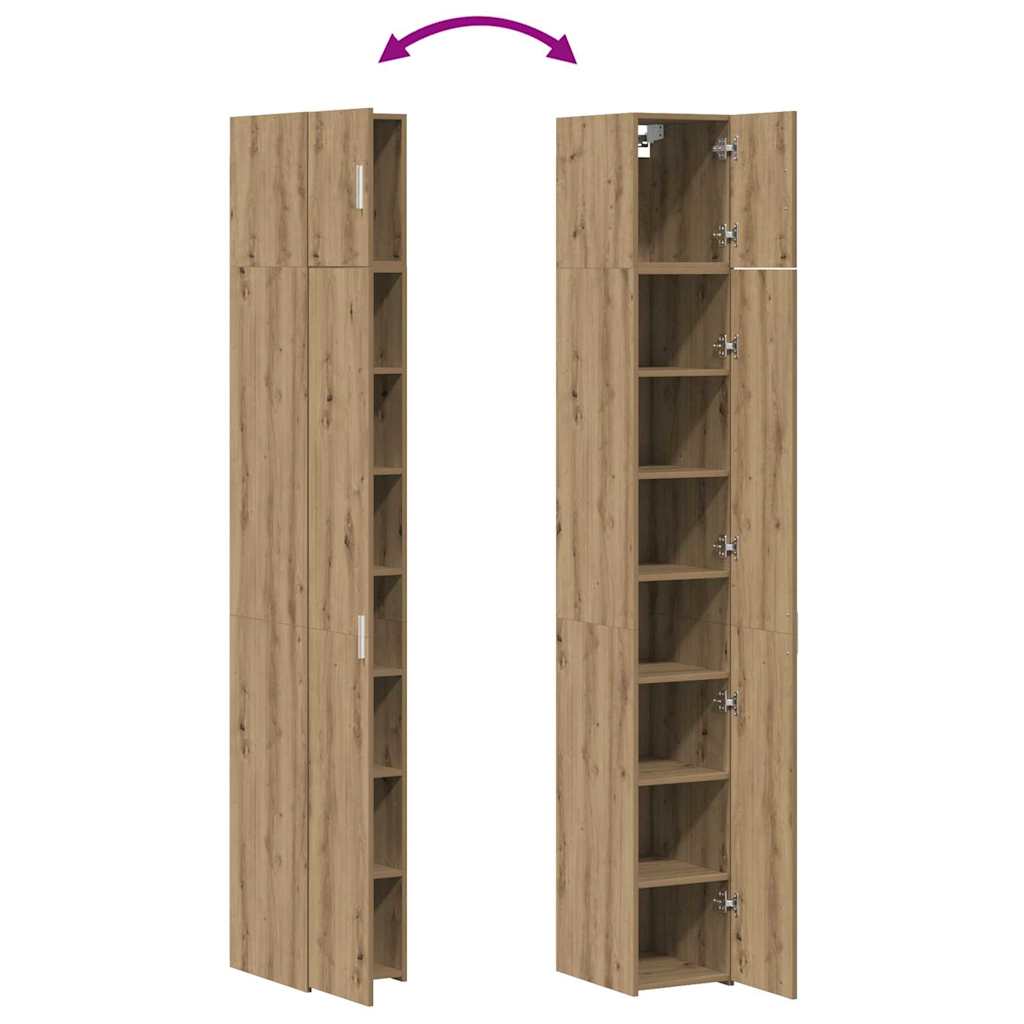 2-piece Storage Cabinet with Shelves 2 pcs Artisan Oak