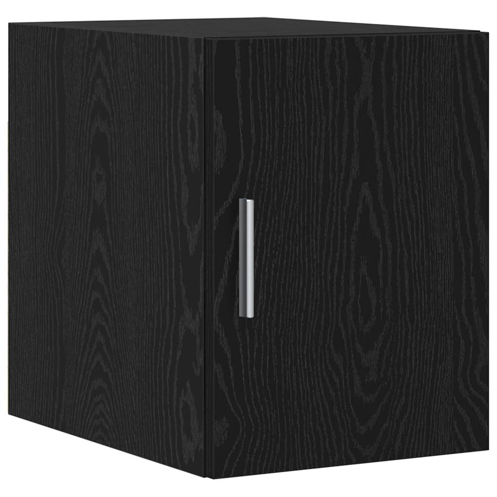 2-piece Storage Cabinet with Shelves 2 pcs Black Oak