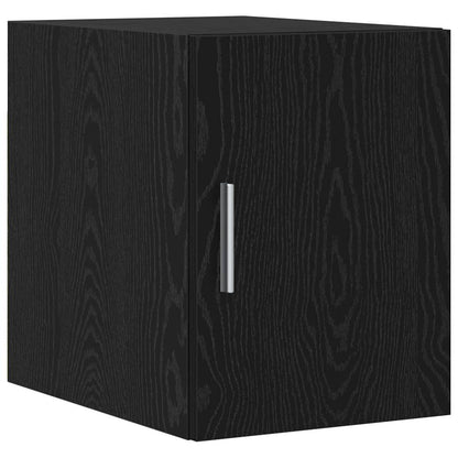 2-piece Storage Cabinet with Shelves 2 pcs Black Oak