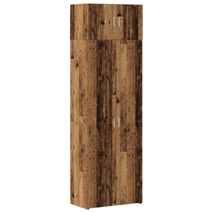 Storage Cabinet 2 pcs Old Wood 70 x 42.5 x 185 cm