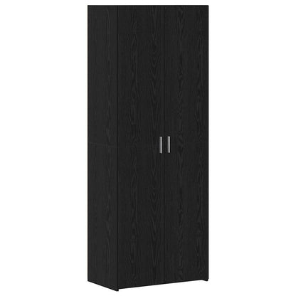 Storage Cabinet 2 pcs Black Oak 70 x 42.5 x 185 cm