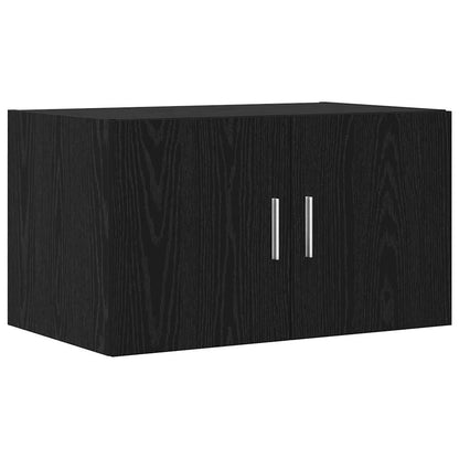 Storage Cabinet 2 pcs Black Oak 70 x 42.5 x 185 cm
