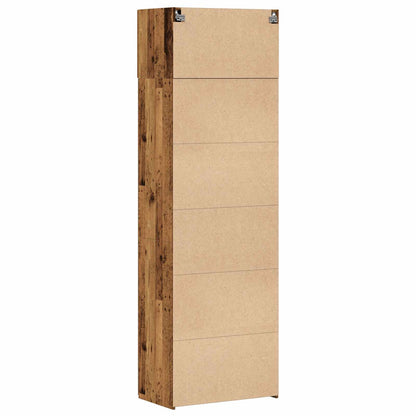 Storage Cabinet 2 pcs Old Wood 70 x 42.5 x 225 cm