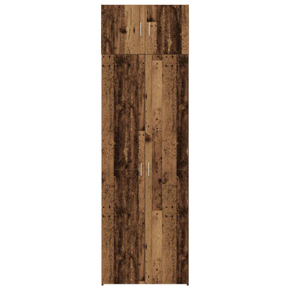 Storage Cabinet 2 pcs Old Wood 70 x 42.5 x 225 cm