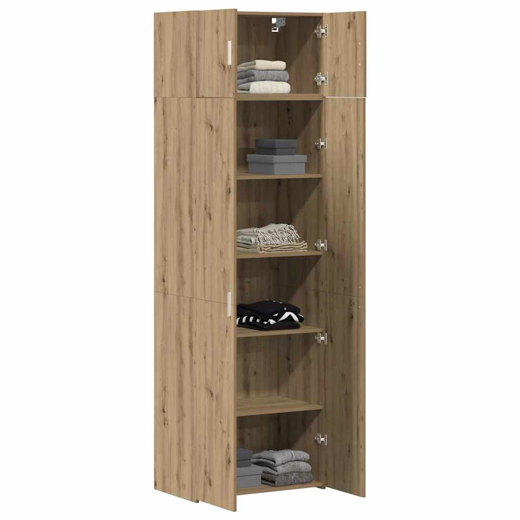 Storage Cabinet 2 pcs Artisan Oak 70 x 42.5 x 225 cm