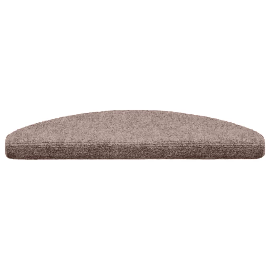 Stair Mats Self-adhesive 20 pcs 65x21x4 cm Light Brown Half Round Large