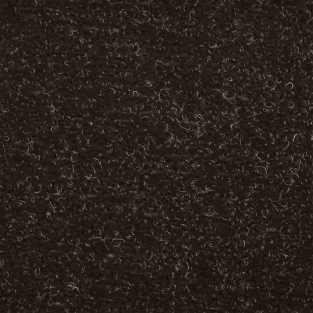 Stair Mats Self-adhesive 20 pcs 65x21x4 cm Dark Brown Half Round Large