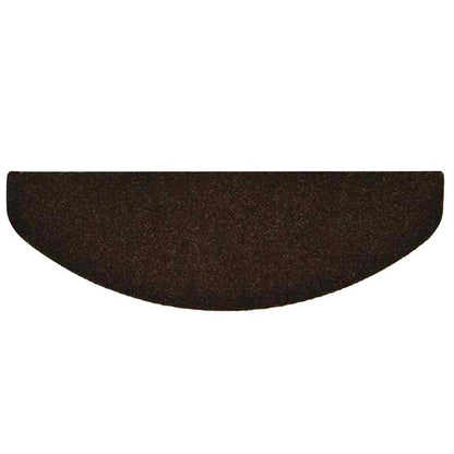 Stair Mats Self-adhesive 20 pcs 65x21x4 cm Brown Half Round Large