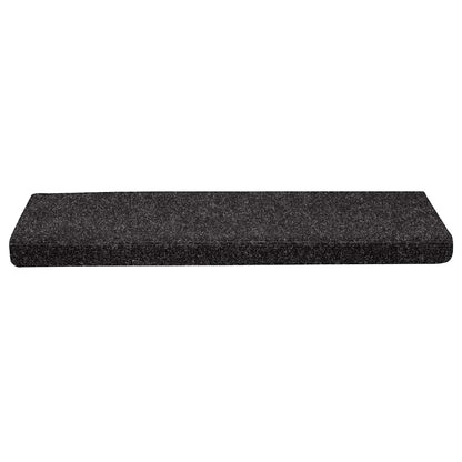Stair Mats Self-adhesive 30 pcs 65x21x4 cm Black Rectangular Edge
