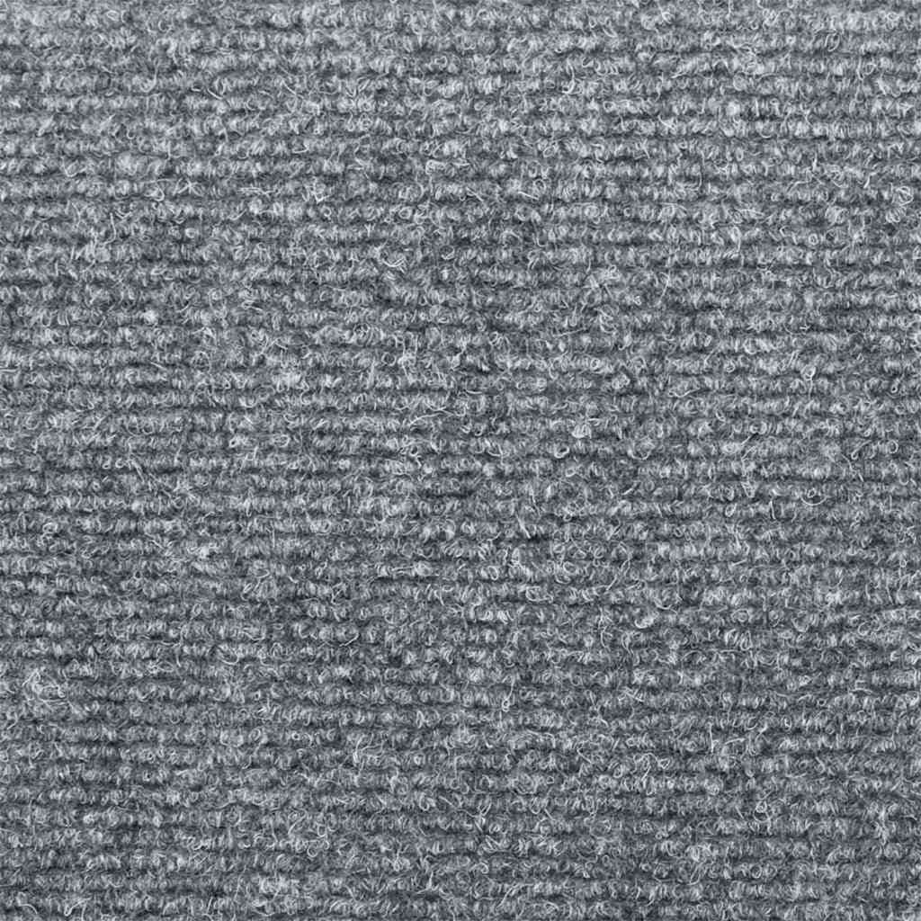 Stair Mats Self-adhesive 30 pcs 65x21x4 cm Light Grey Rectangular Edge