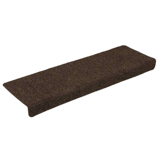 Stair Mats Self-adhesive 30 pcs 65x21x4 cm Brown Rectangular Edge