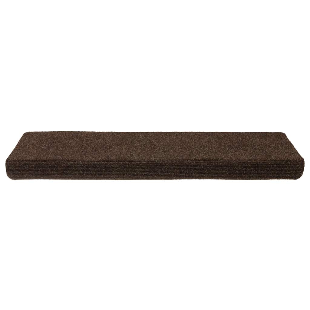 Stair Mats Self-adhesive 30 pcs 65x21x4 cm Brown Rectangular Edge