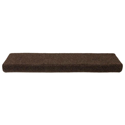 Stair Mats Self-adhesive 30 pcs 65x21x4 cm Brown Rectangular Edge