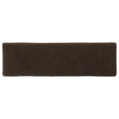 Stair Mats Self-adhesive 30 pcs 65x21x4 cm Brown Rectangular Edge