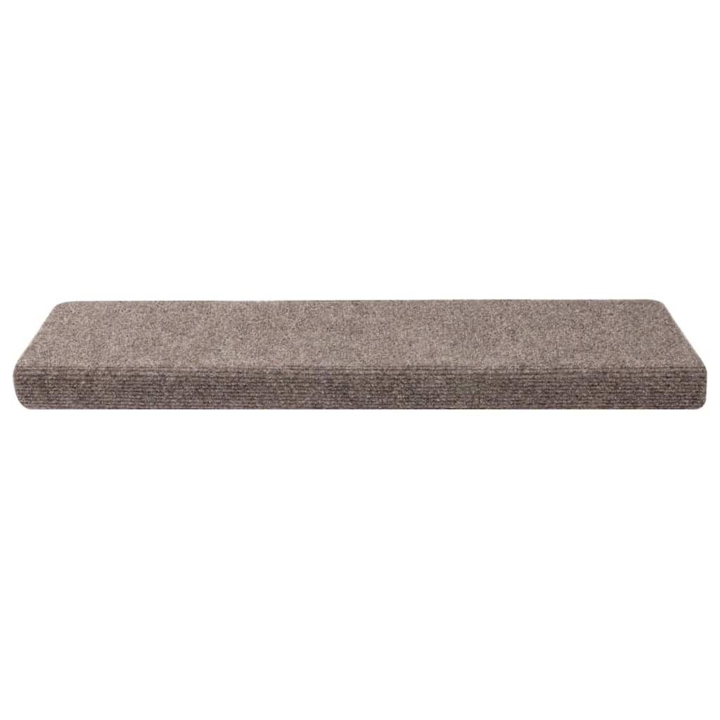 Stair Mats Self-adhesive 30 pcs 65x21x4 cm Beige Rectangular Edge