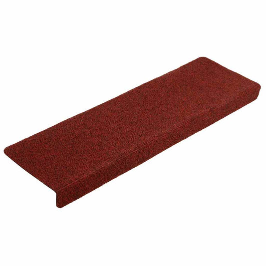 Stair Mats Self-adhesive 20 pcs 65x21x4 cm Bordeaux Red Rectangular Edge
