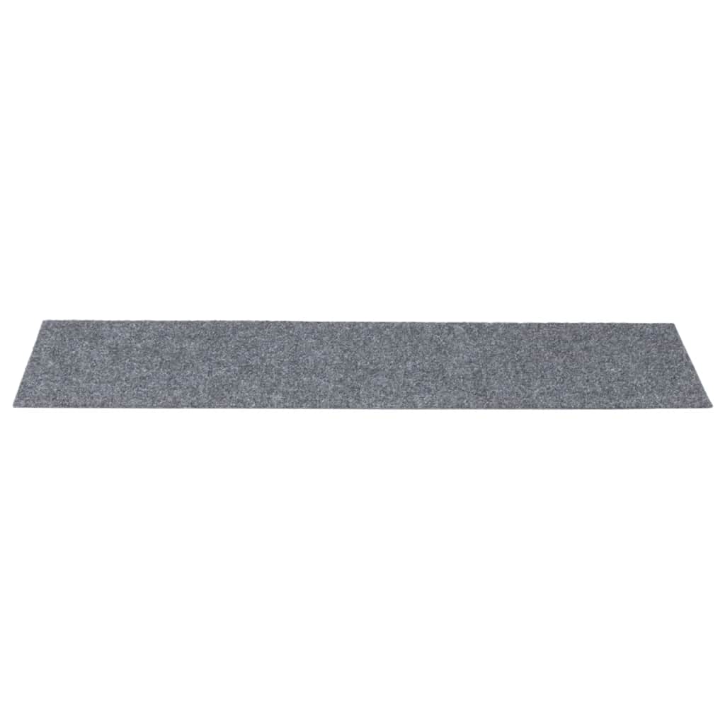 Stair Mats Self-adhesive 30 pcs 76x20 cm Light Grey Rectangular