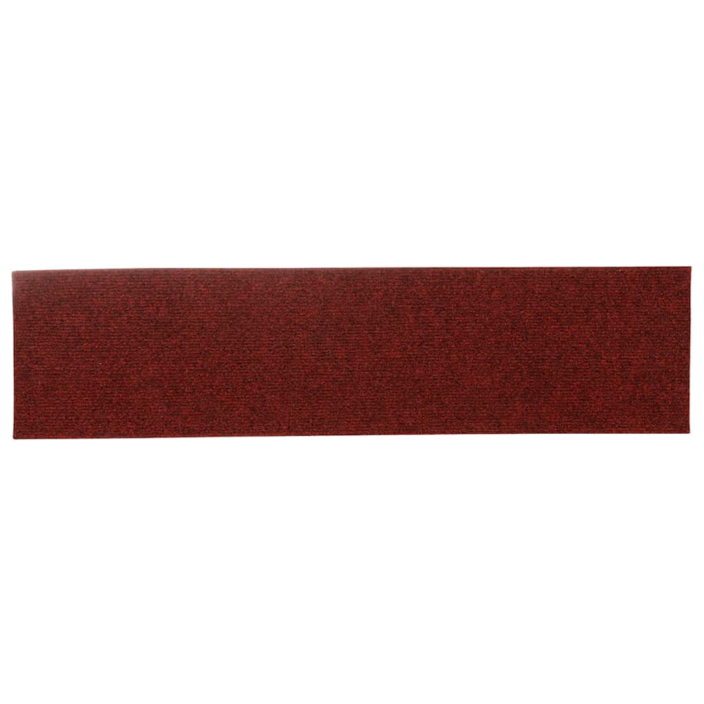 Stair Mats Self-adhesive 30 pcs 76x20 cm Bordeaux Red Rectangular