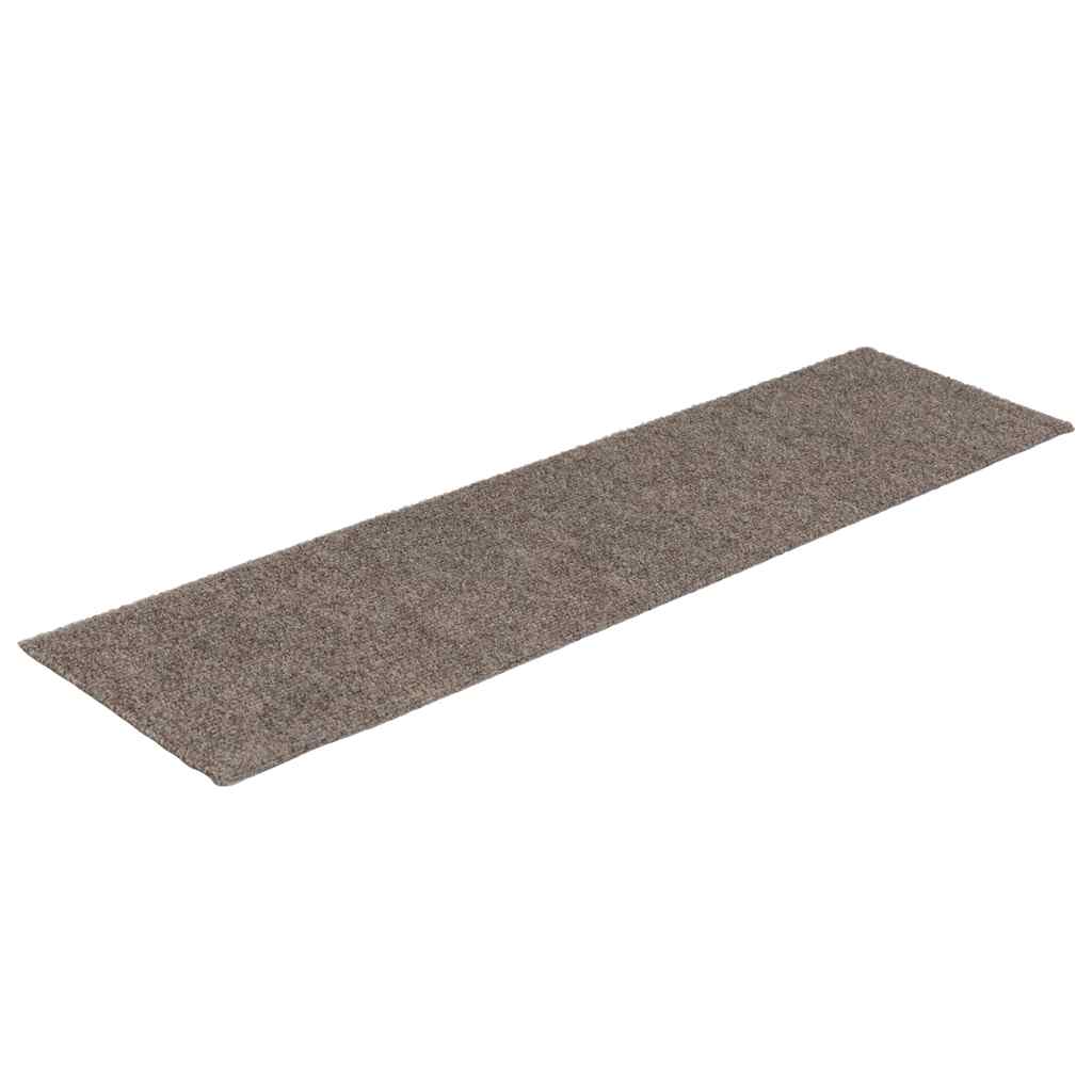 Stair Mats Self-adhesive 30 pcs 76x20 cm Beige Rectangular